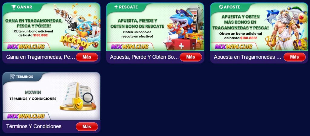 Bono de recarga de fin de semana MXWin Casino México